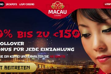 MacauCasino 8 EUR Gratis Bonus Ohne Einzahlung