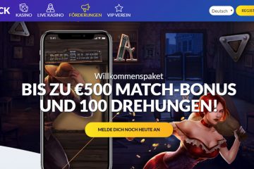 Playluck Casino 100 Freispiele & 500 EUR Bonus