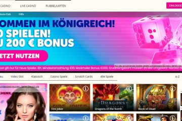 Queenplay Casino 100 Spielen & 200 EUR Bonus Aktionen