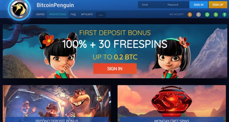 Bitcoinpenguin no deposit free spins promo code