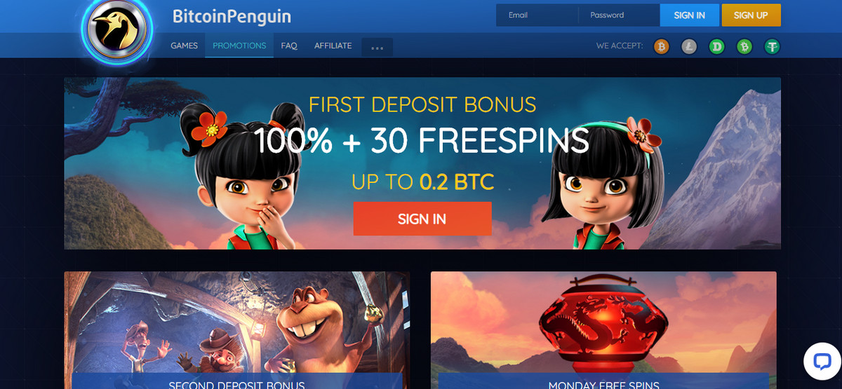 Bitcoin Penguin Casino No Deposit Bonus Codes