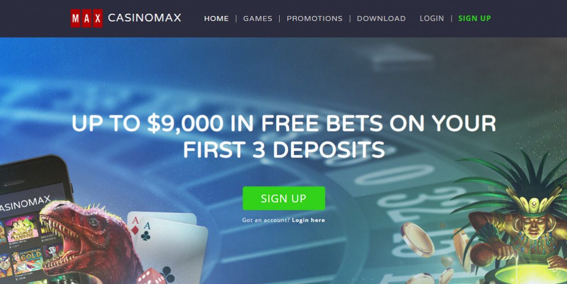 Casinomax Exklusiv 350% Bonus + 35 freispiele