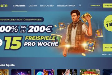 Casinoin 15 Freispiele Pro Woche & 200 EUR Bonus