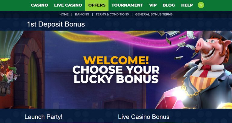 Luckyzon Casino bonus code promo live new