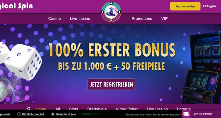 Magicalspin casino promo code bonus ohne einzahlung