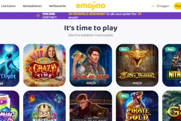 Emojino 30 Freispiele geschenkt für alle neue Spieler