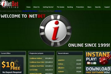 Inetbet Casino 10 USD Gutscheincode für neue Spieler