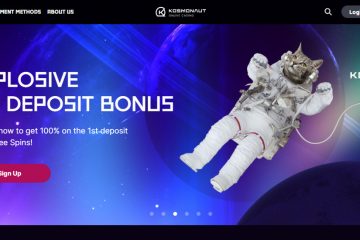 KosmonautCasino 150 Freispiele & up to 550 EUR Bonuses