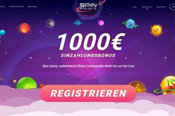 SpinGalaxy Spiele 1000 EUR EinzahlungsBonus
