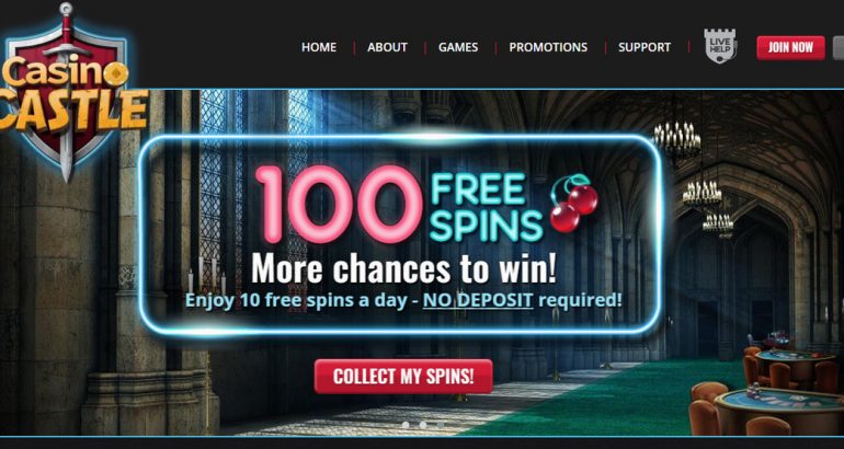CasinoCastle no deposit free spins bonus code