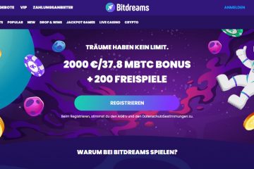 Bitdreams 200 Freispiele & 2000 EUR Willkommenspaket