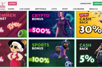 Ladylindacasino Spiele 300% Bonus & 100 EUR Sportwetten Aktion