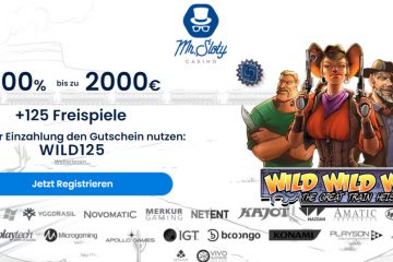 MrSloty 125 Freispiele & 400% Bonus up to 2000 EUR