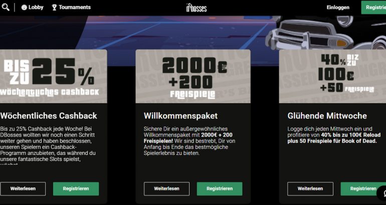 Dbosses ohne einzahlung bonus code