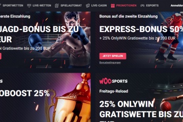 WooSports 1000 EUR Sportwetten Bonus & 200 EUR Gratiswette