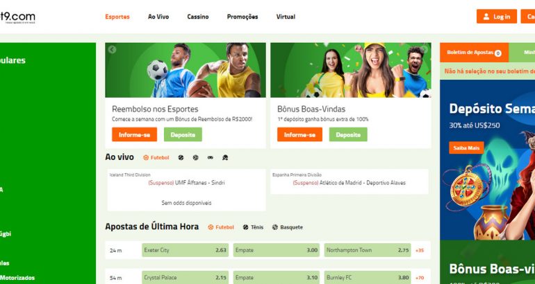 Bet9 cassino esportes sem deposito brazil latam