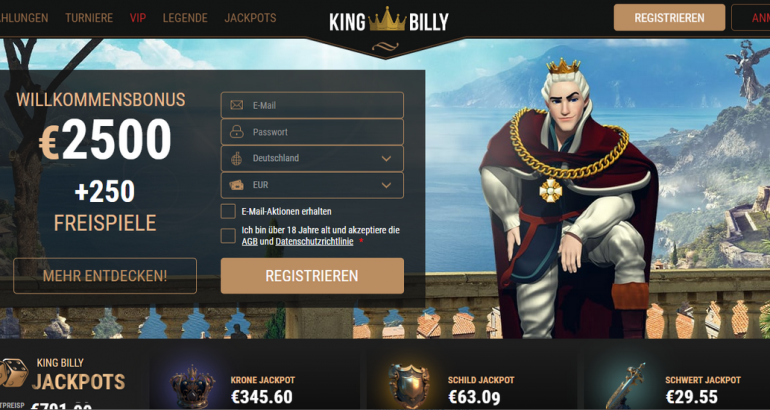 KingbillyCasino ohne einzahlung bonus code freispiele