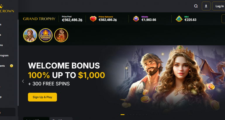 GoldenCrown no deposit free spins bonus code