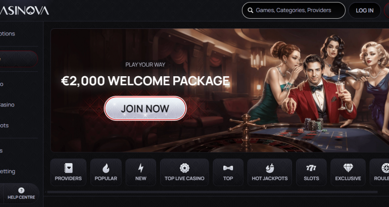 Casinova gratis free spins no deposit