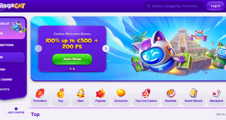 Robocat casino free spins promo code