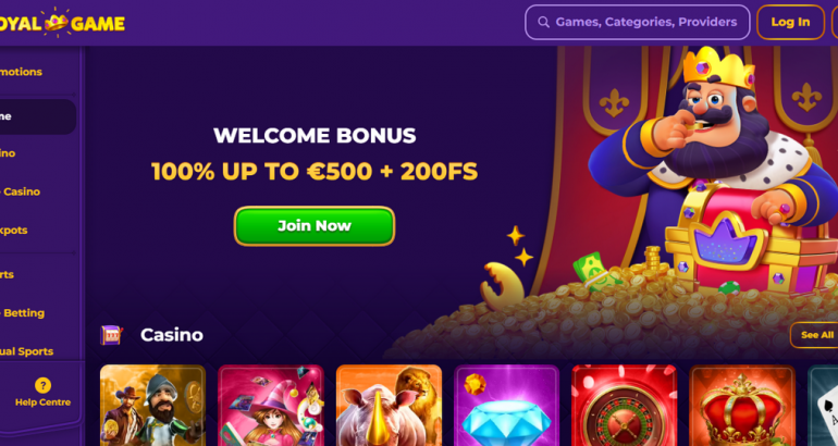 royalgame no deposit free spins bonus