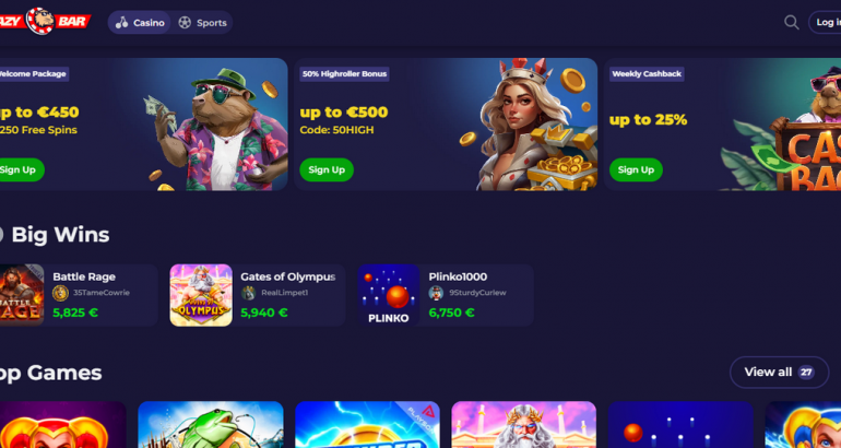 lazybar sport casino gratis bonus code