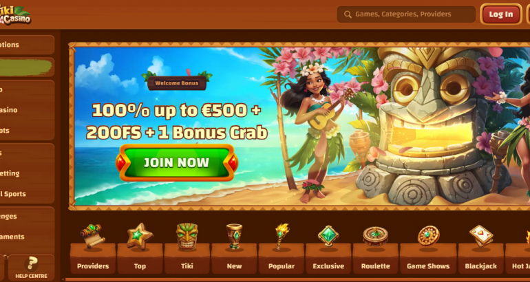 TikiCasino new casino free spins gratis