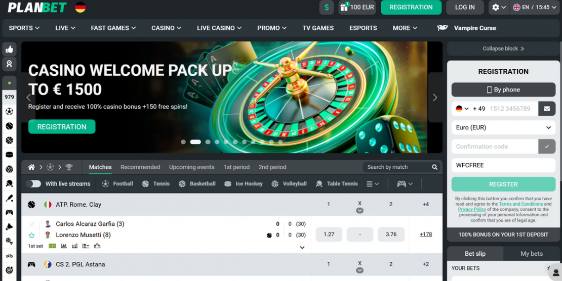 PlanBet Spiele & Sportwetten Bonuses
