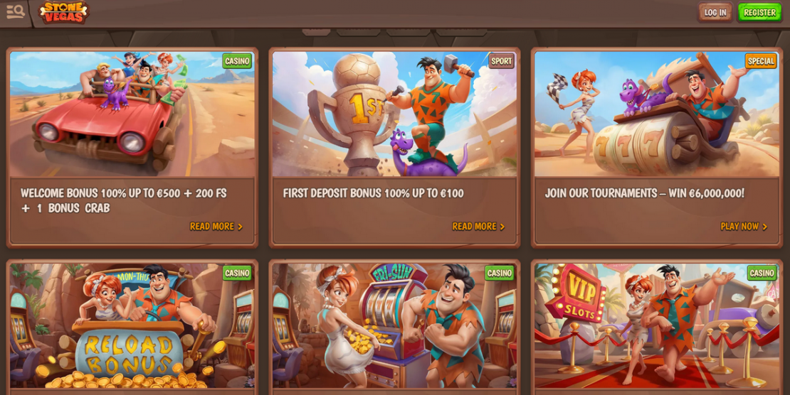 StoneVegas Spiele & Sportwetten Bonuses
