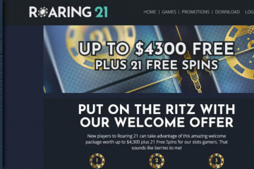 Roaring21 Exclusiv 35 Freispiele + 350% Boni