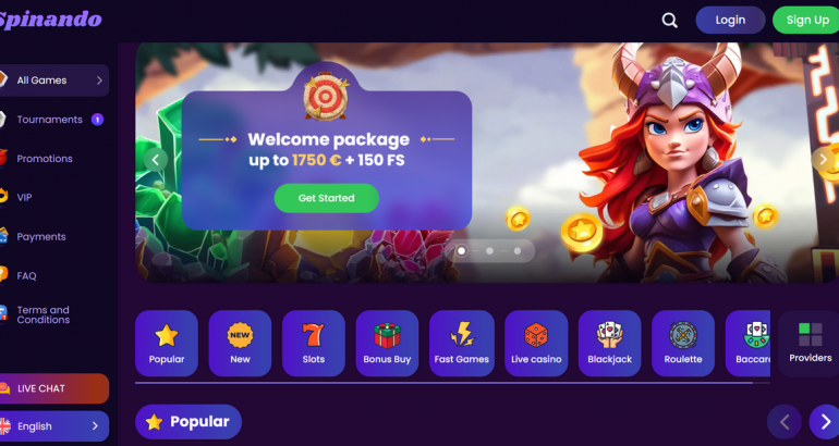 Spinando no deposit promocode