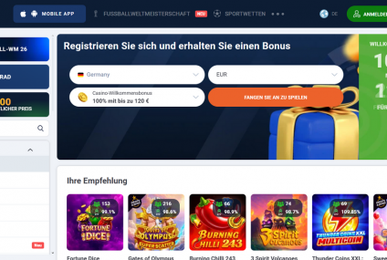 20Bet 120 Freispiele +100 % Bonus Spiele & Sportwetten